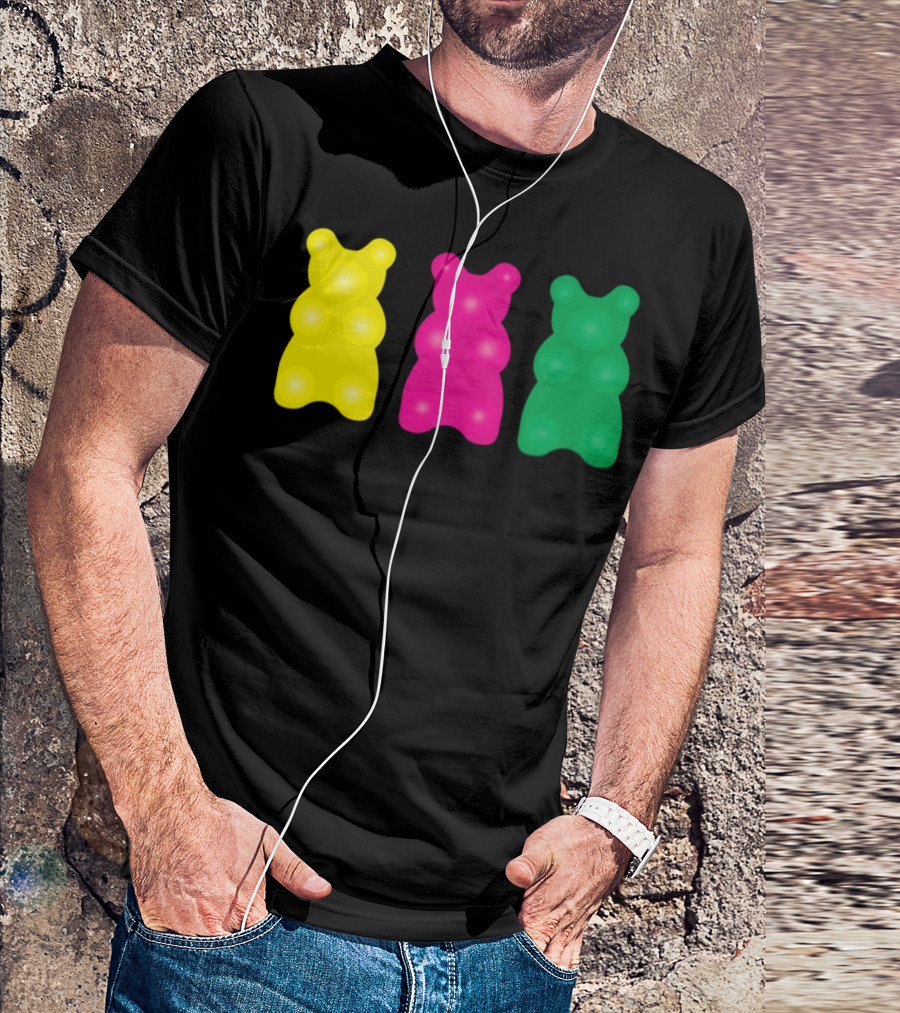 3 Colorful Gummy Bears T-Shirt