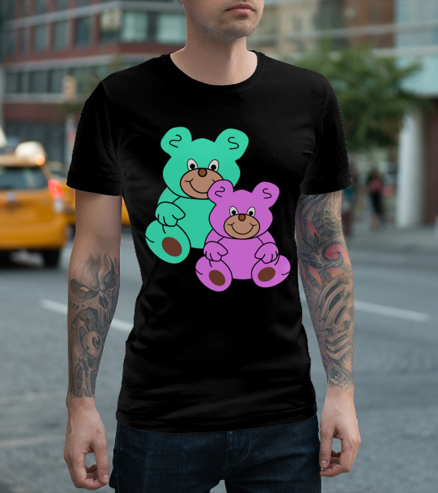 Two Colorful Teddy Bears T-Shirt