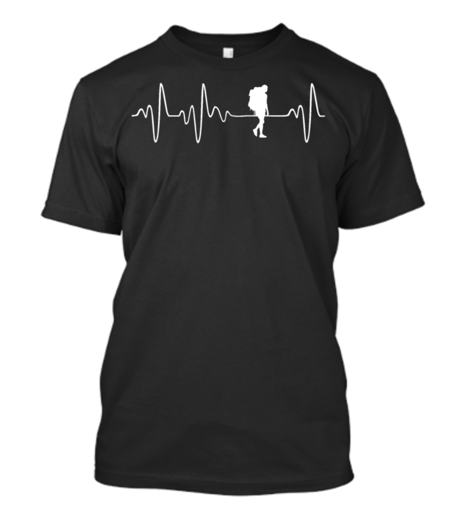 Backpacking Heartbeat Wilderness Adventure Journey T-Shirt
