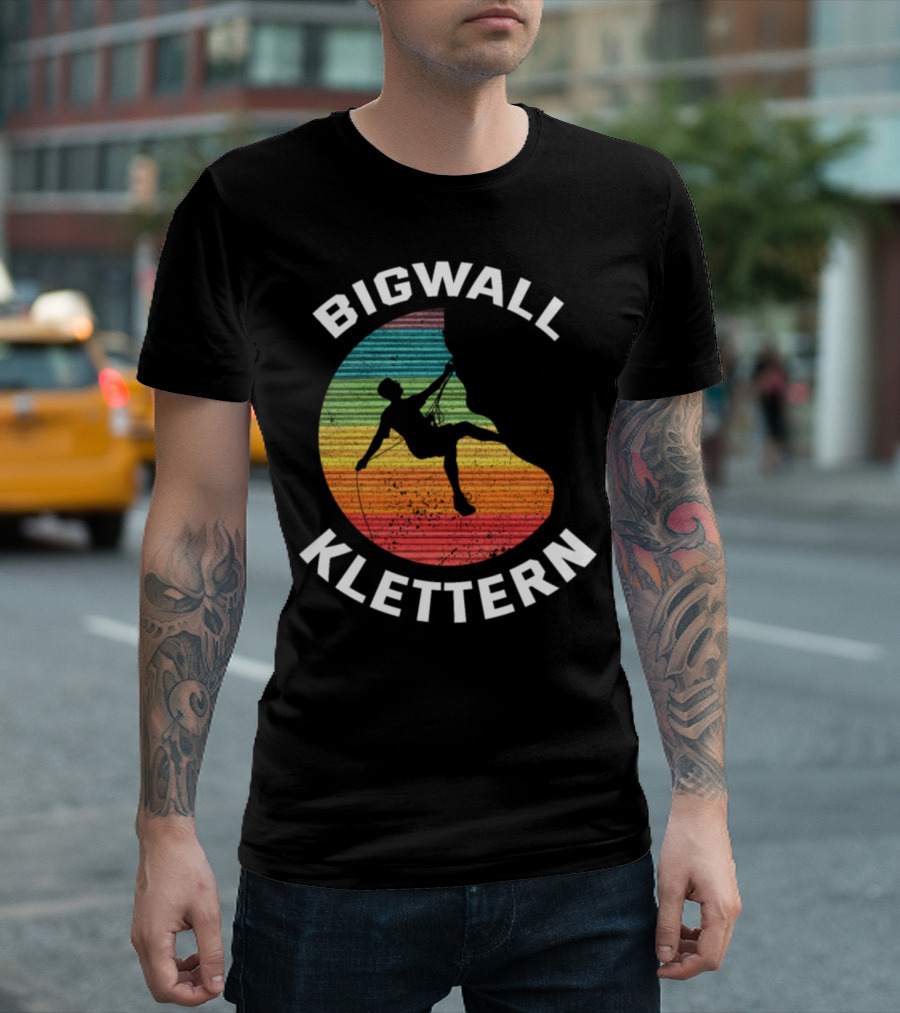 Bigwall Klettern Climbing Bouldering Free Climbing T-Shirt