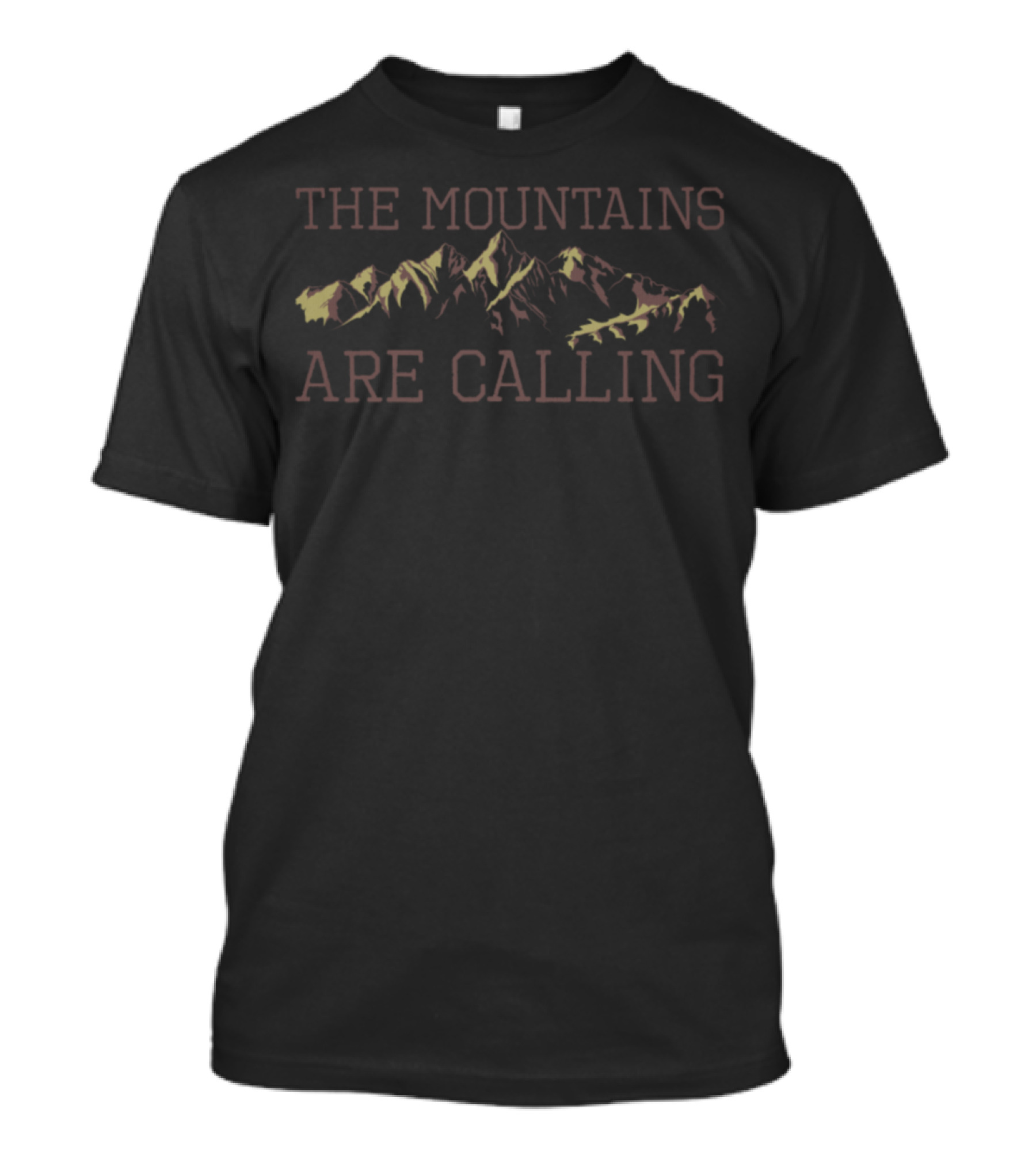 The Mountains Are Calling Camping Hiking Nature Lover T-Shirt