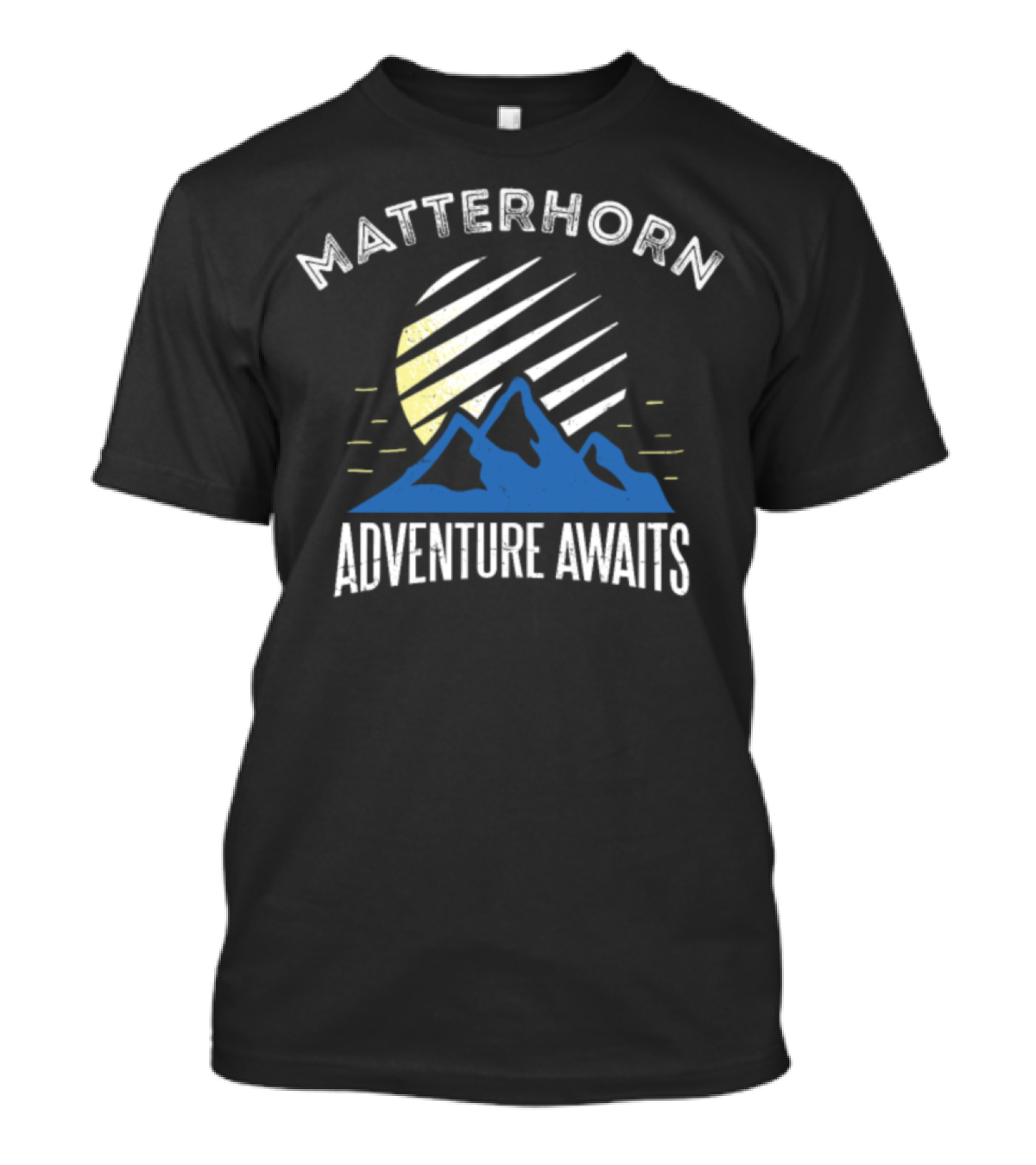 Matterhorn Adventure Awaits Mountain Climbing Sunrise T-Shirt