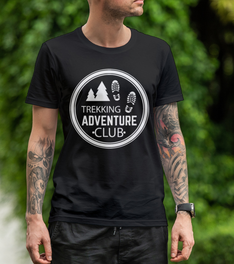 Trekking Adventure Club Mountain Footprints Badge T-Shirt