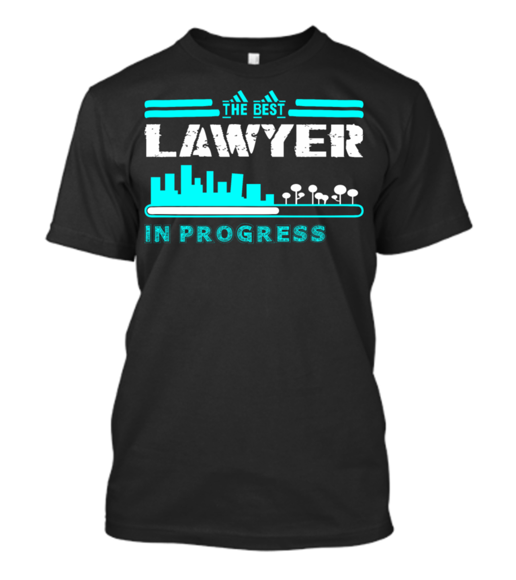 The Best Lawyer In Progress City Skyline Bars T-Shirt