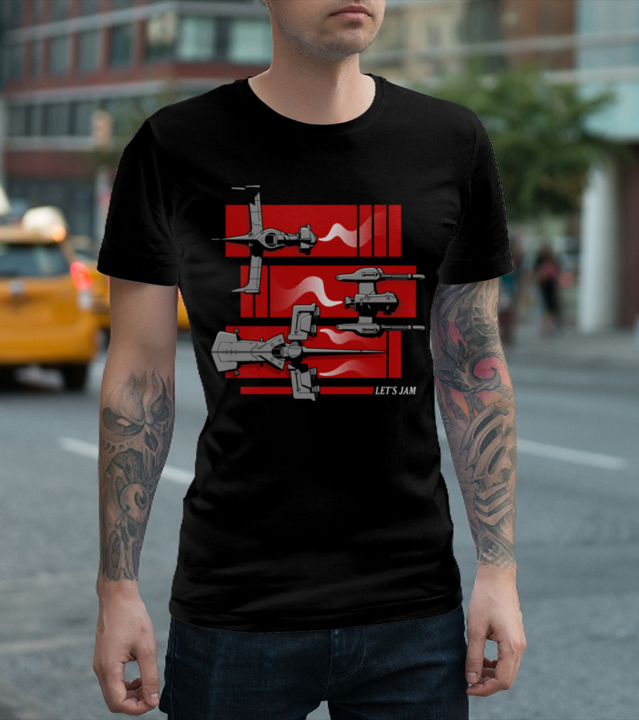 Cowboy Bebop Let's Jam Gateway Shuttle Ships T-Shirt