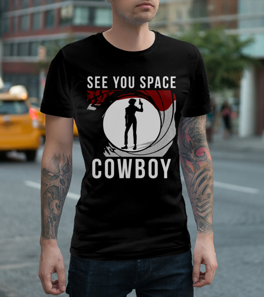 Cowboy Bebop See You Space Cowboy Silhouette Spiral T-Shirt