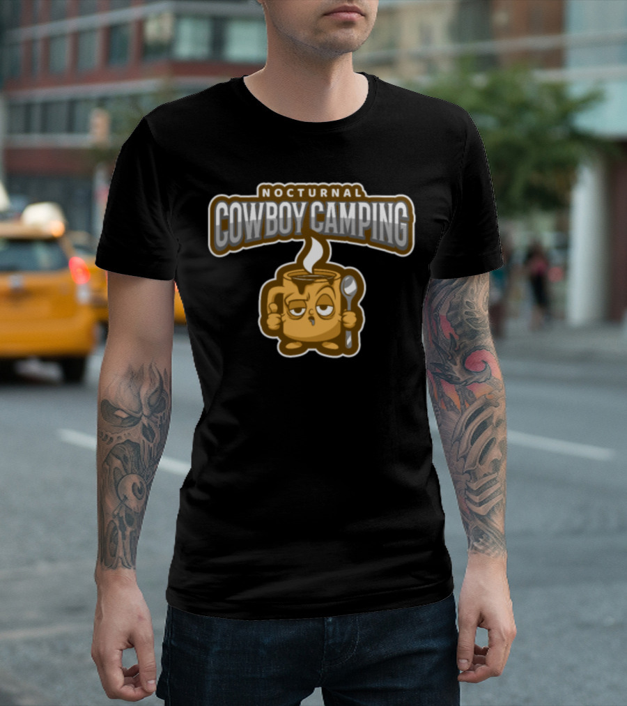 NOCTURNAL COWBOY CAMPING COFFEE MUG SPOON T-Shirt