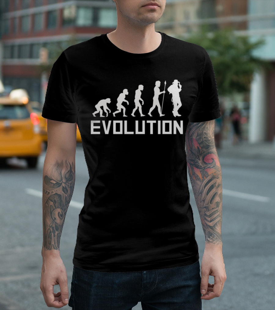 Cowboy Evolution Funny Wild Western T-Shirt