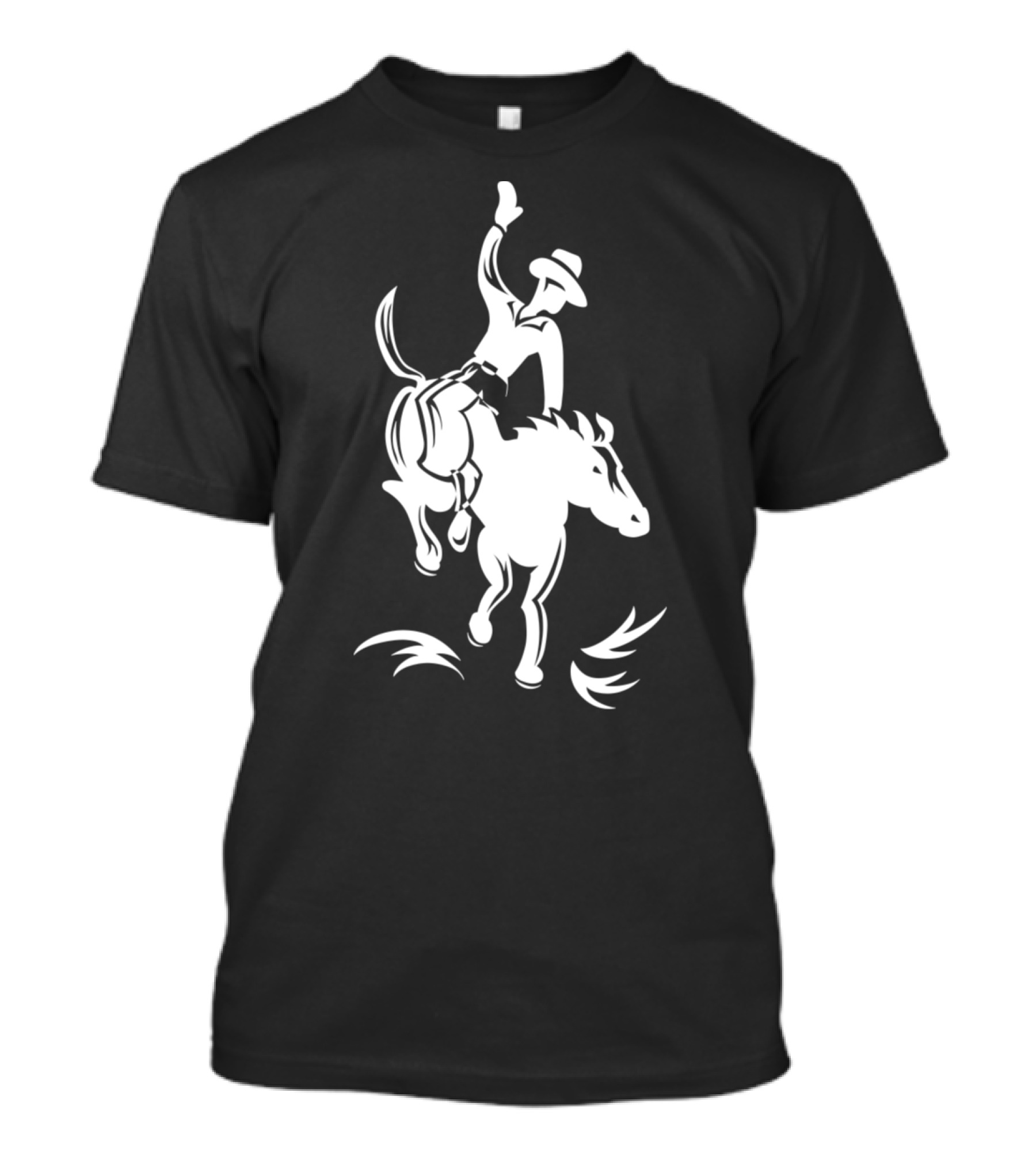 Cowboy Rodeo Ride Horse Silhouette Riding T-Shirt