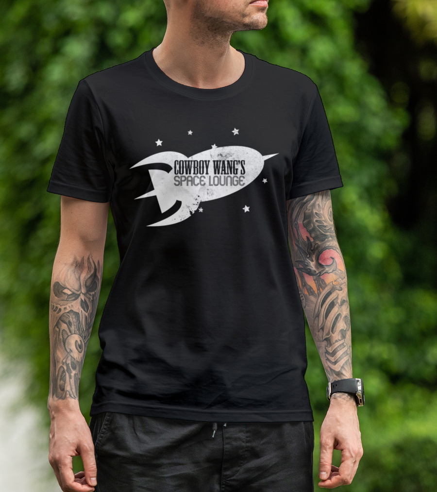 Cowboy Wang's Space Lounge Rocket And Stars T-Shirt
