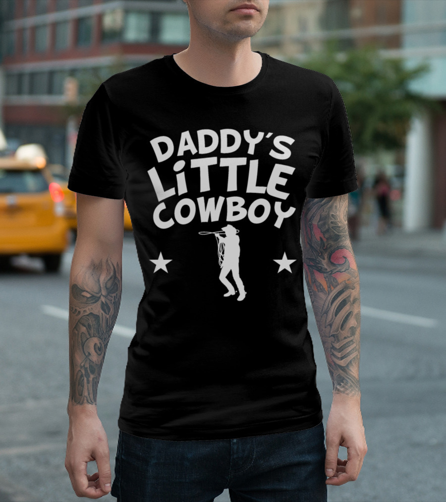 DADDY'S LITTLE COWBOY LASSO STAR WESTERN T-Shirt
