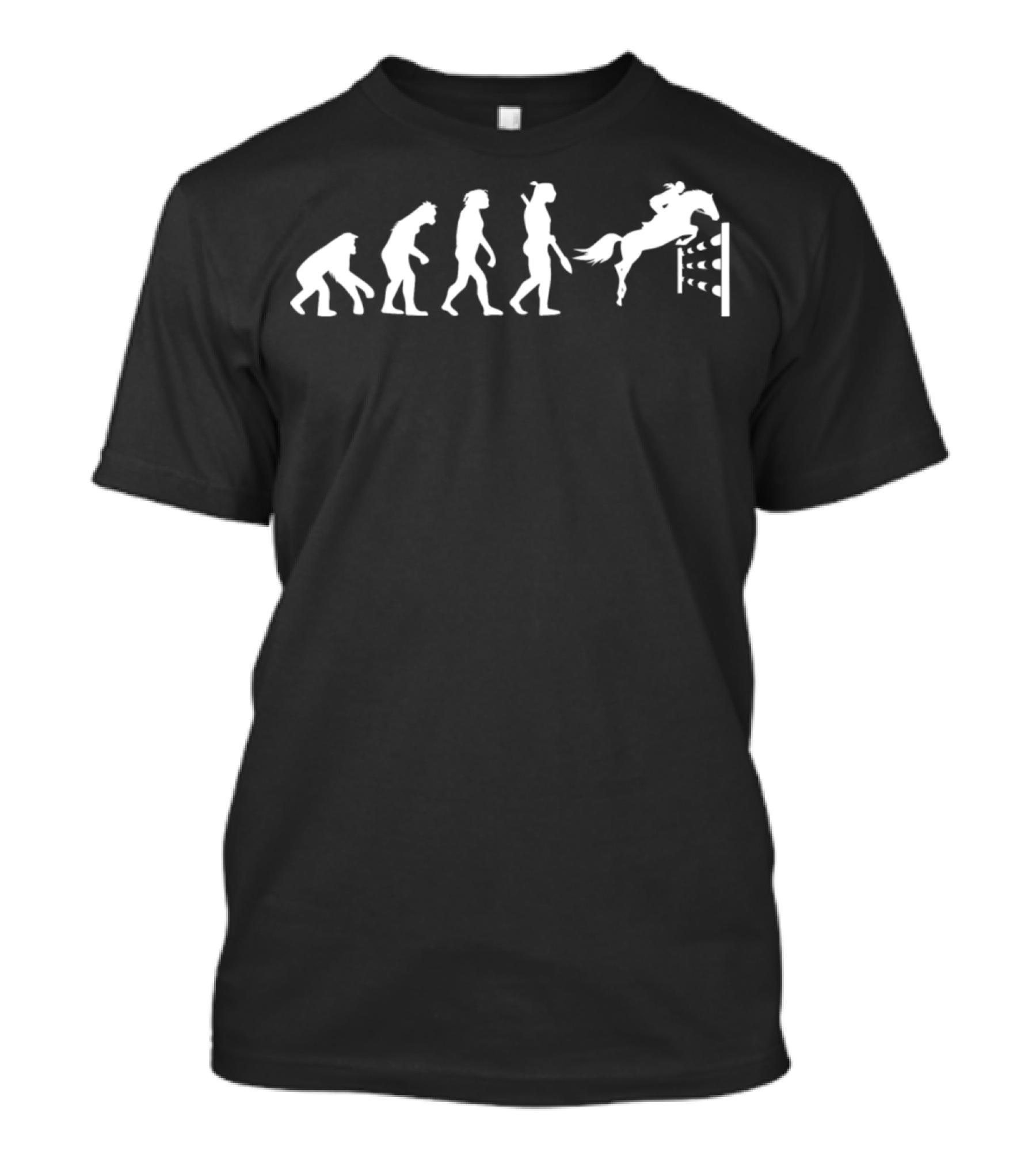 Evolution Of Riding Is My Life Horse Human Animal T-Shirt