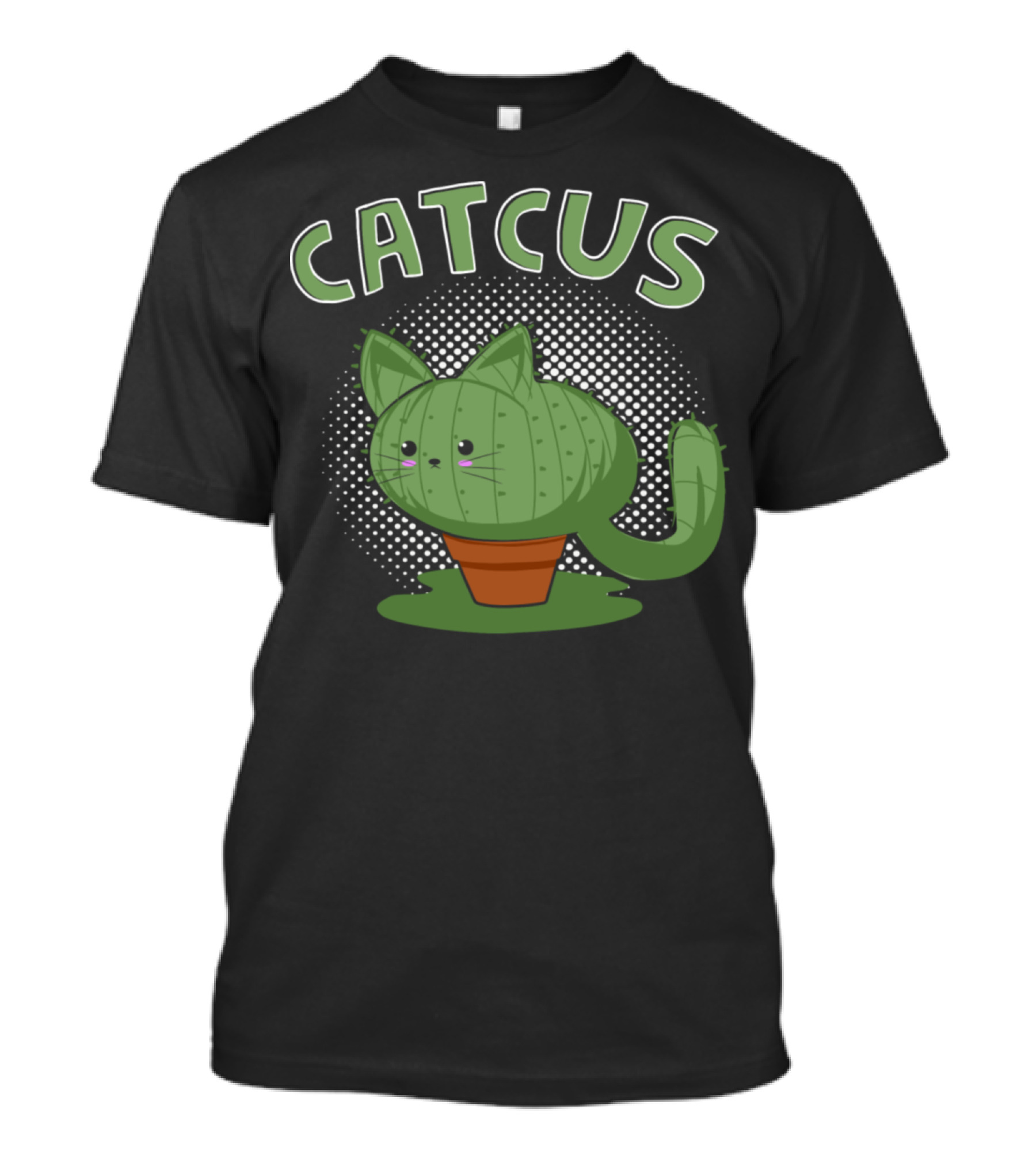 Catcus Cute Cactus Cat Pun For Cat Lovers T-Shirt