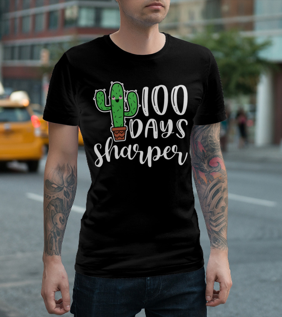 100 Days Sharper Cactus Elementary School T-Shirt