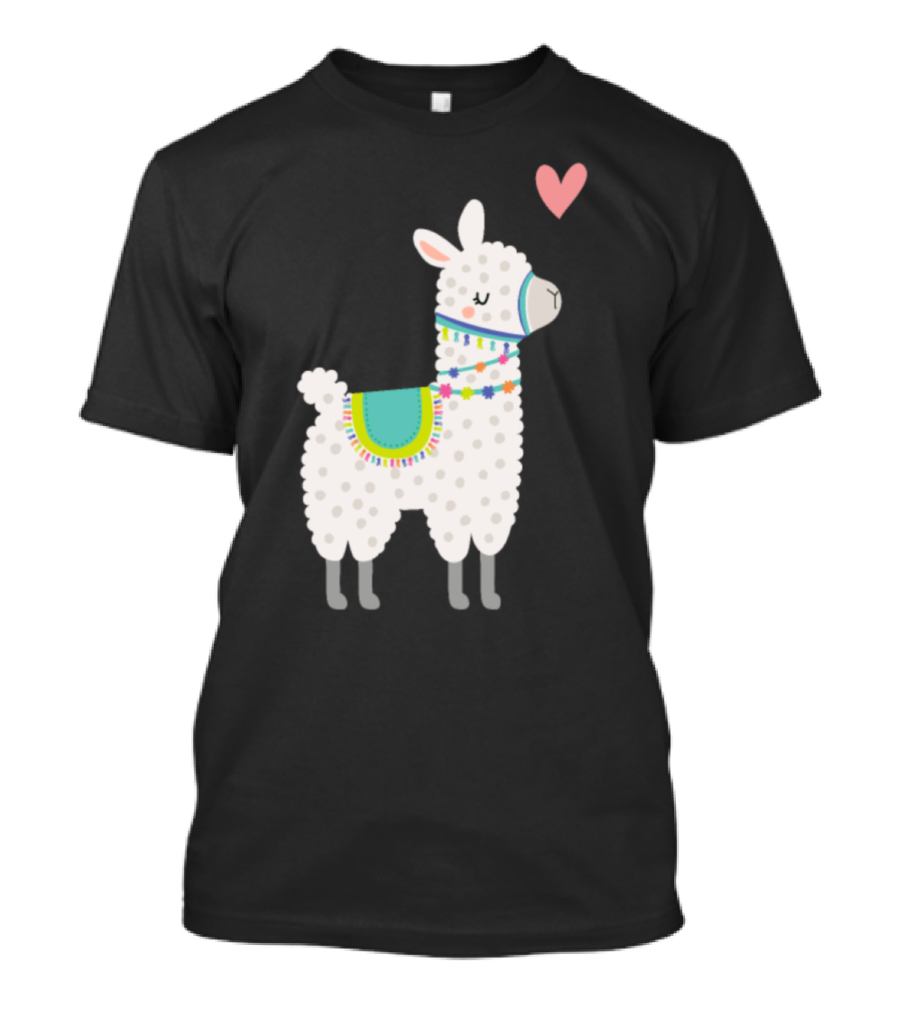 Alpaca Lama Love Heart Valentine Cactus Animal T-Shirt