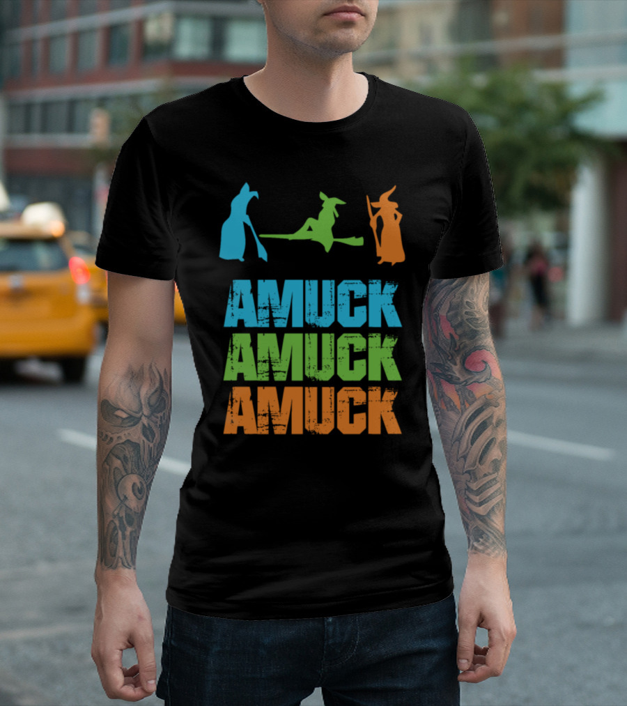Amuck Amuck Amuck Witches Halloween Party Icons T-Shirt