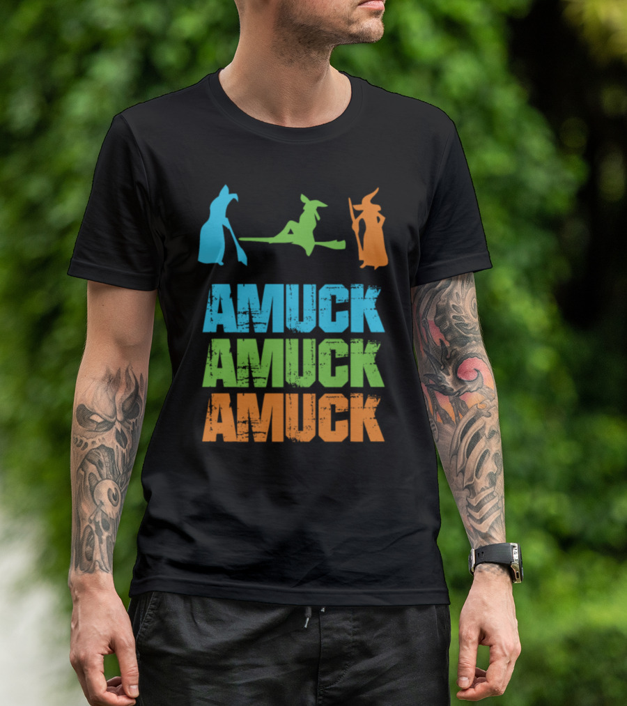 Amuck Amuck Amuck Witches Halloween Party Icons T-Shirt