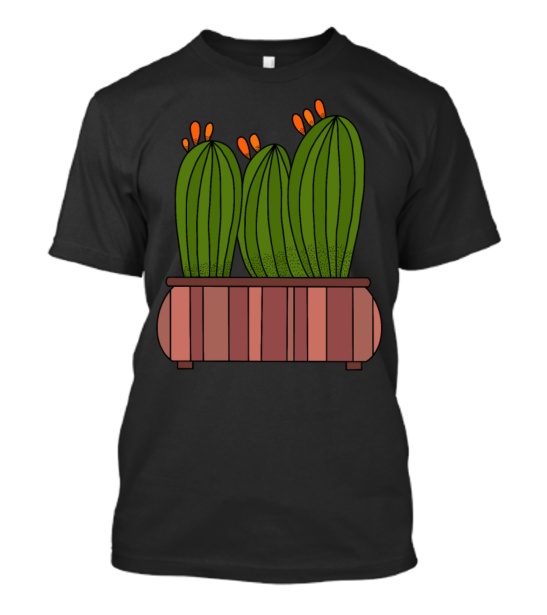 Cactus Group Of Friends Potted Trio T-Shirt