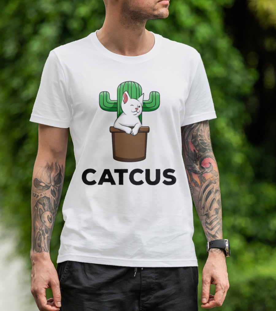 Catcus Cat Cacti Succulent Cactu T-Shirt