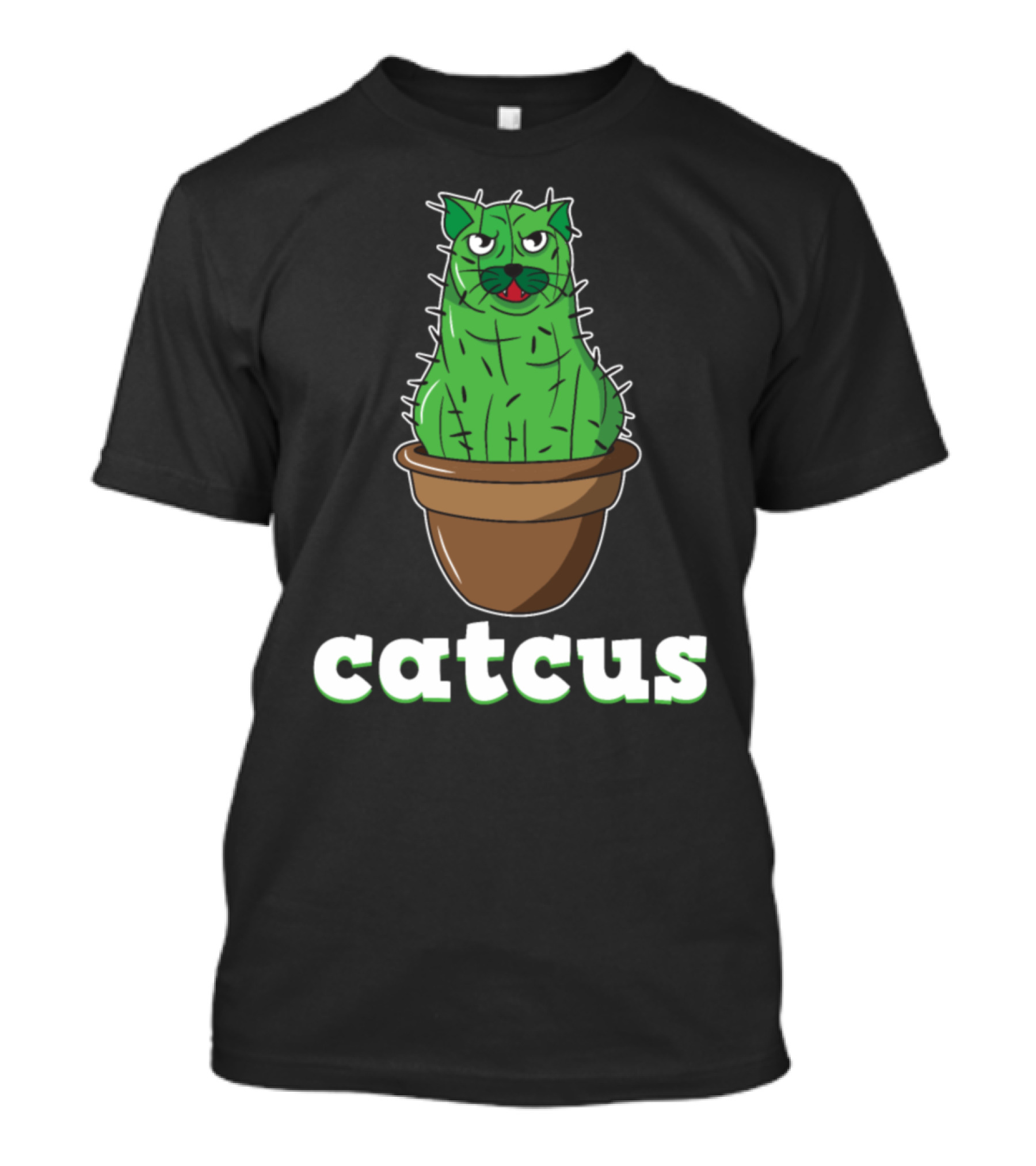 Catcus Cat Cactu Succulent Cacti Funny Comic 7f T-Shirt