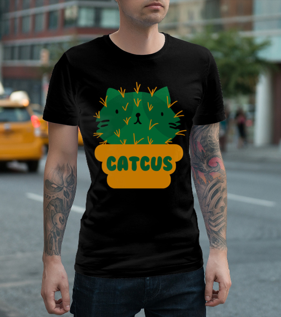 Catcus Succulent I Funny Cactus Cat T-Shirt