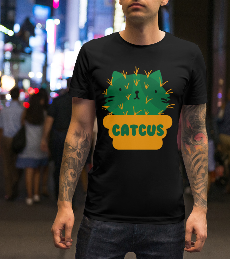 Catcus Succulent I Funny Cactus Cat T-Shirt