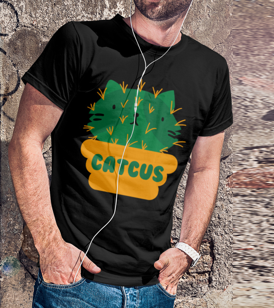 Catcus Succulent I Funny Cactus Cat T-Shirt