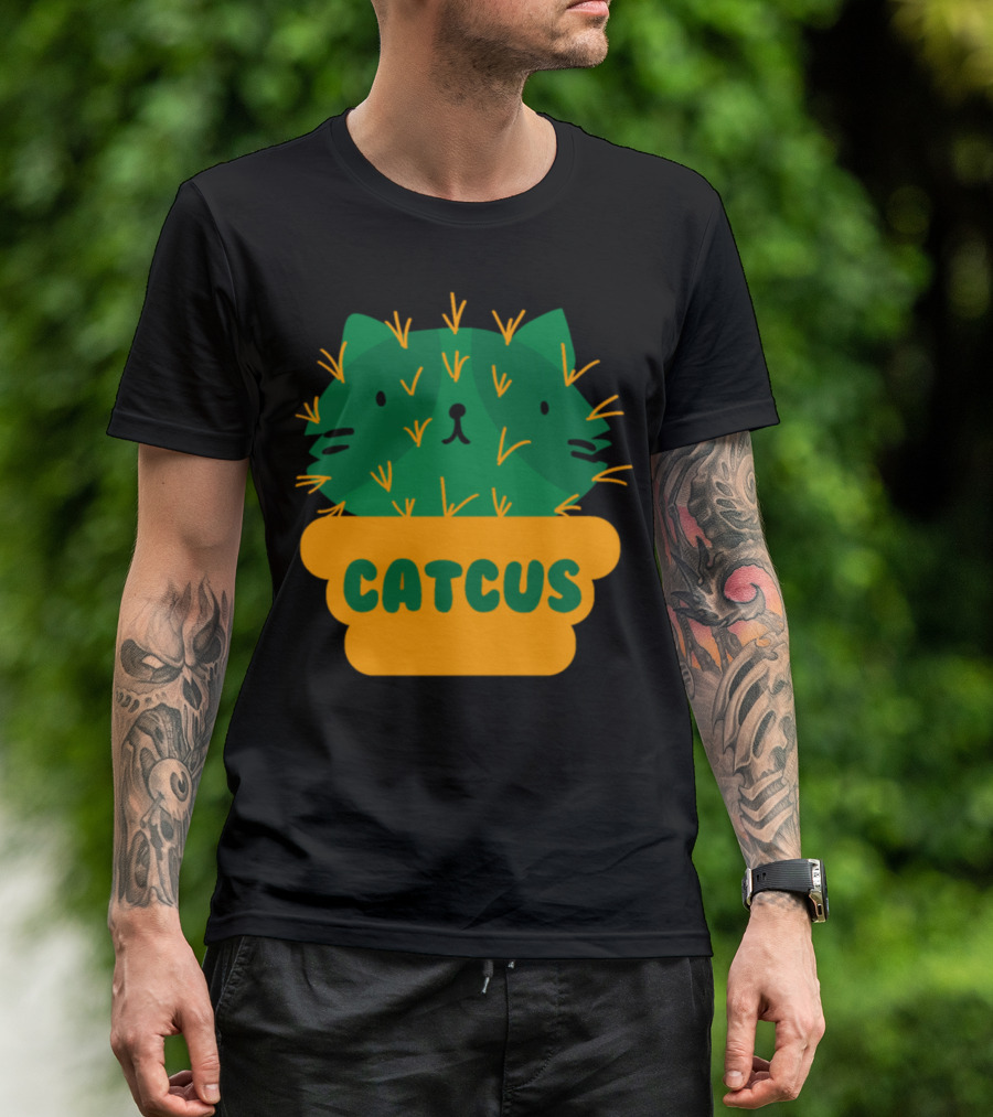 Catcus Succulent I Funny Cactus Cat T-Shirt
