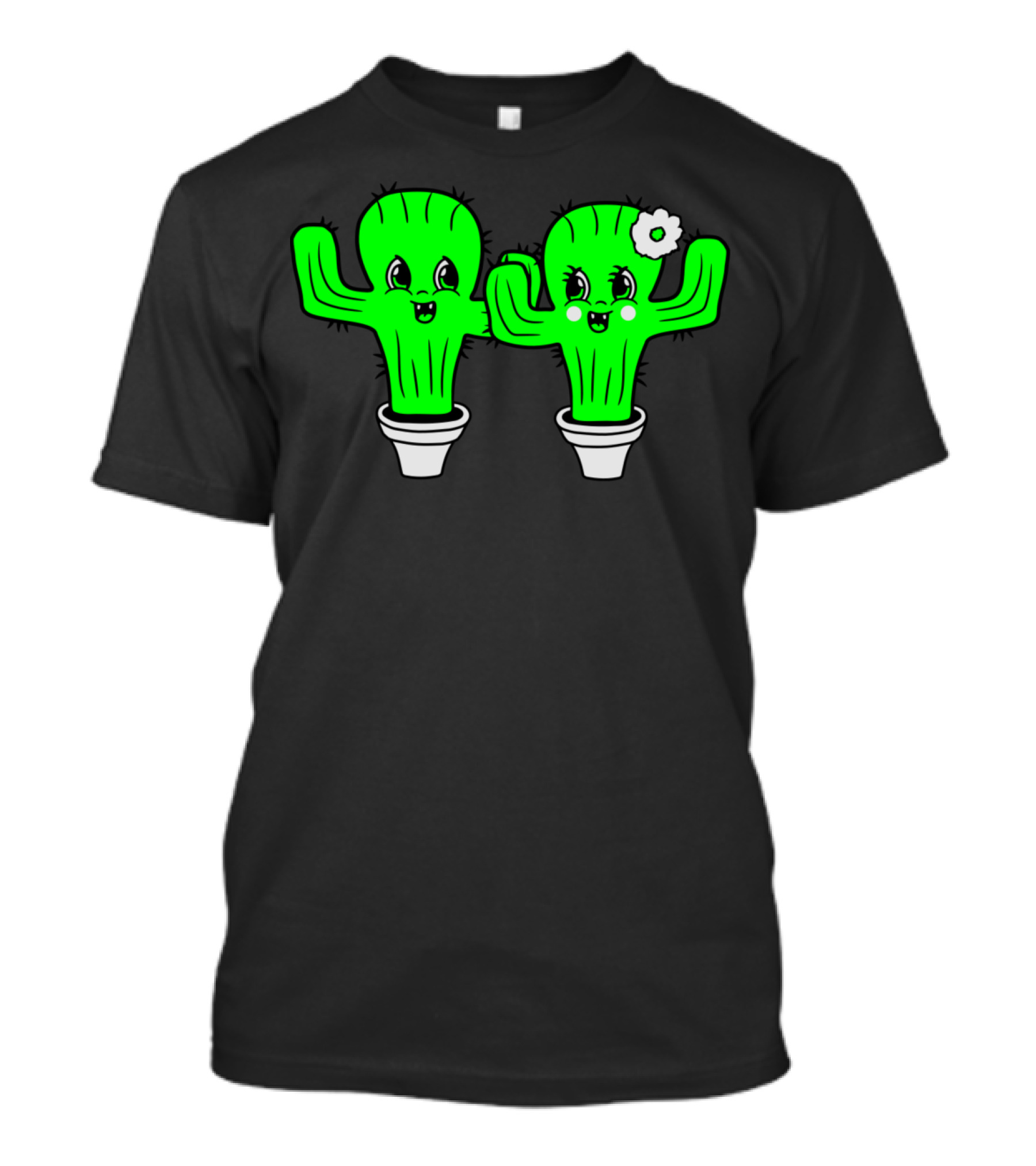 Couple Love Cactus Woman Man Female Male Girl Boy T-Shirt