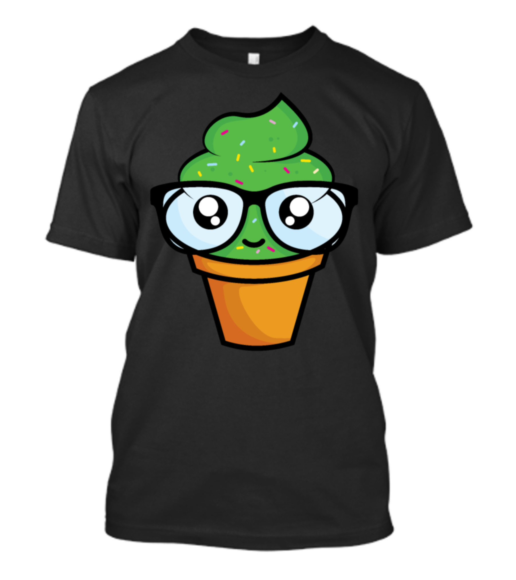 Crazy But Genies Cute Plant With Glasses And Sprinkles T-Shirt