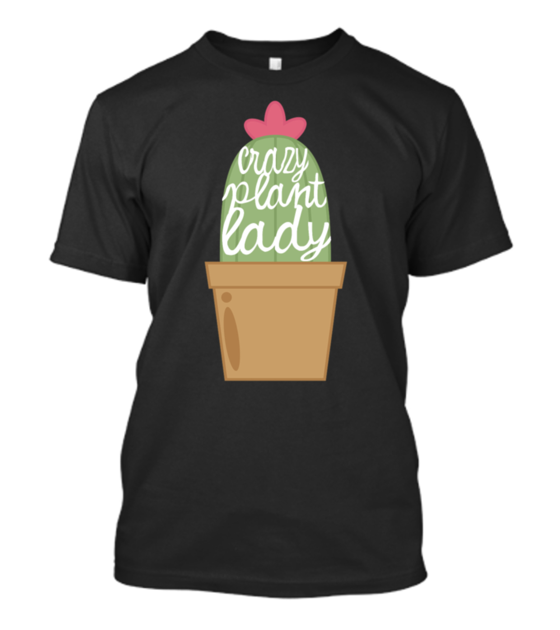 Crazy Plant Lady Vegan Organic Gardening T-Shirt