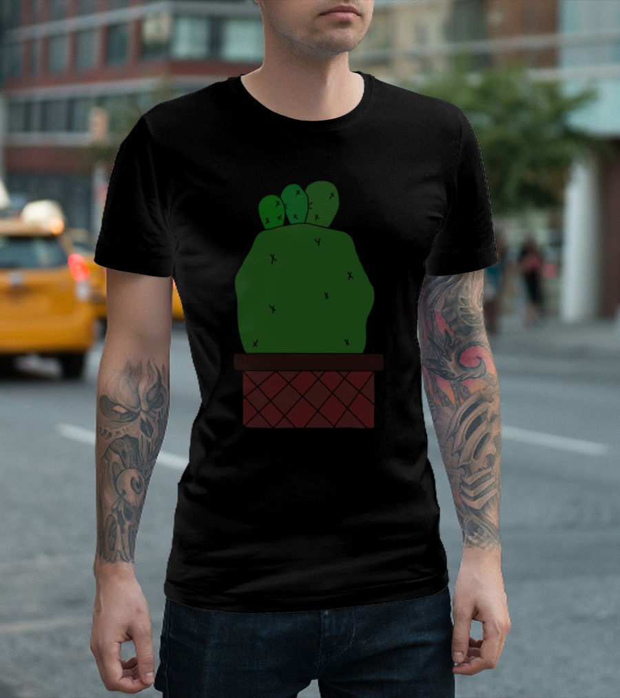 Chunky Toe Cactus in a Brown Pot T-Shirt