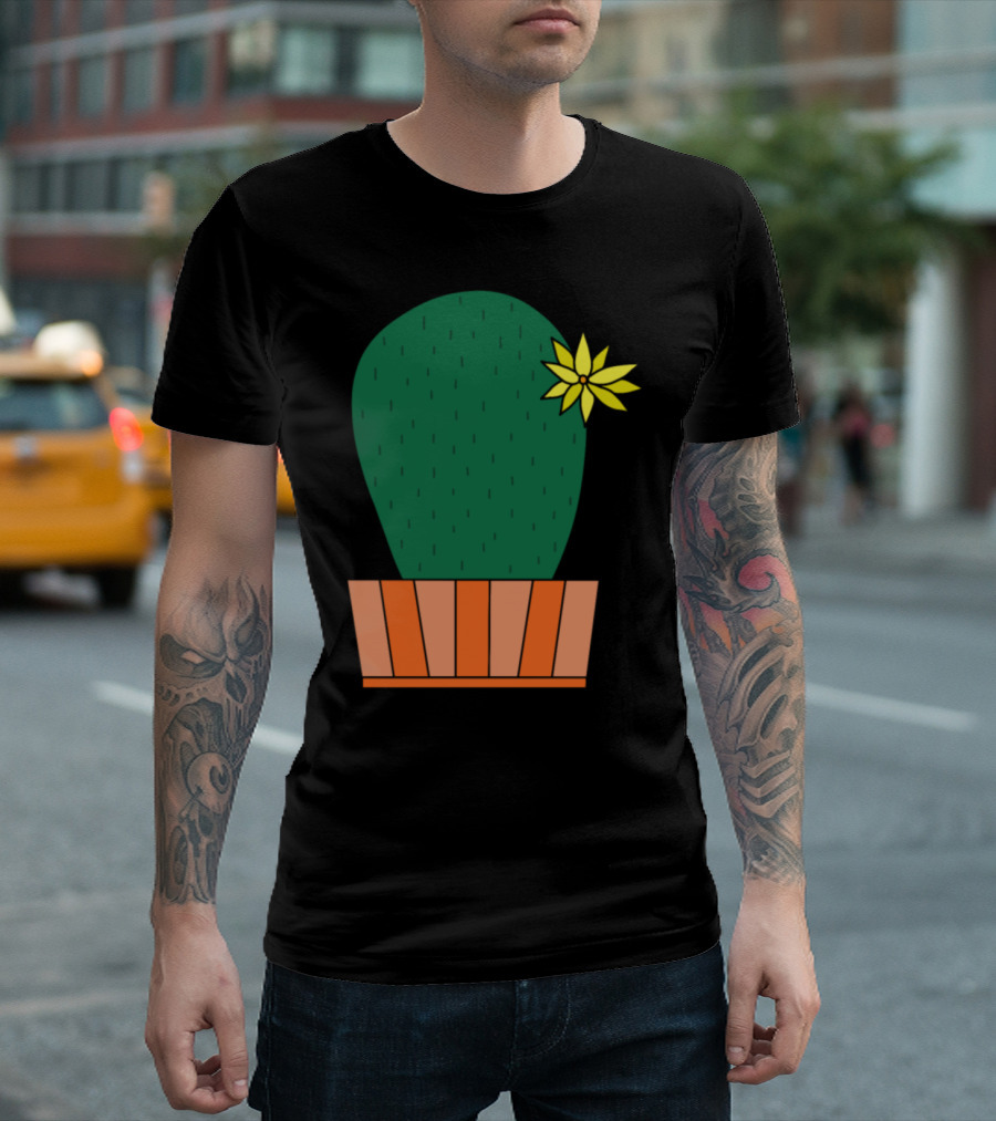 First Place Cactus with Yellow Flower T-Shirt