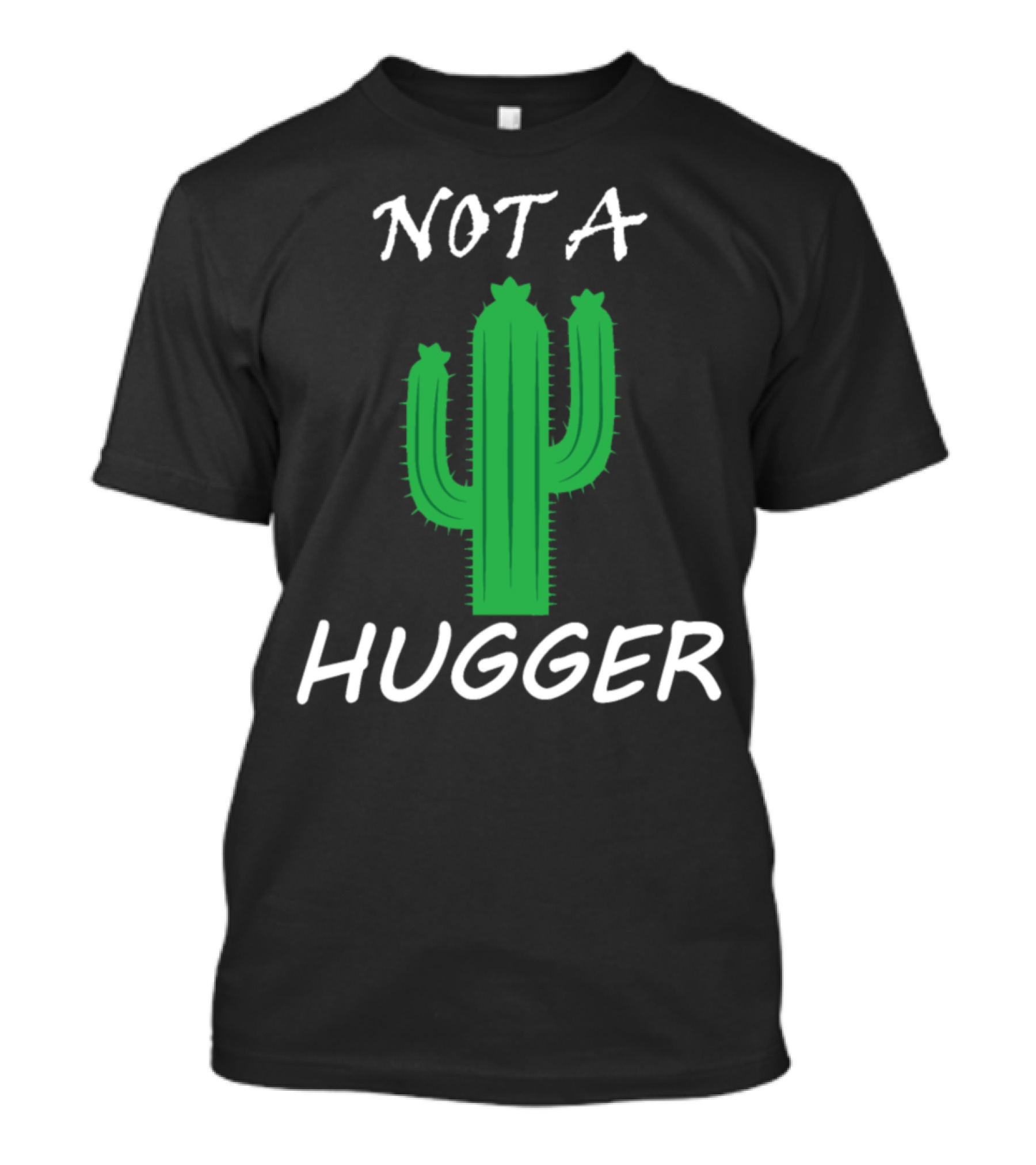 Not A Hugger Retro Vintage Funny Cactus T-Shirt