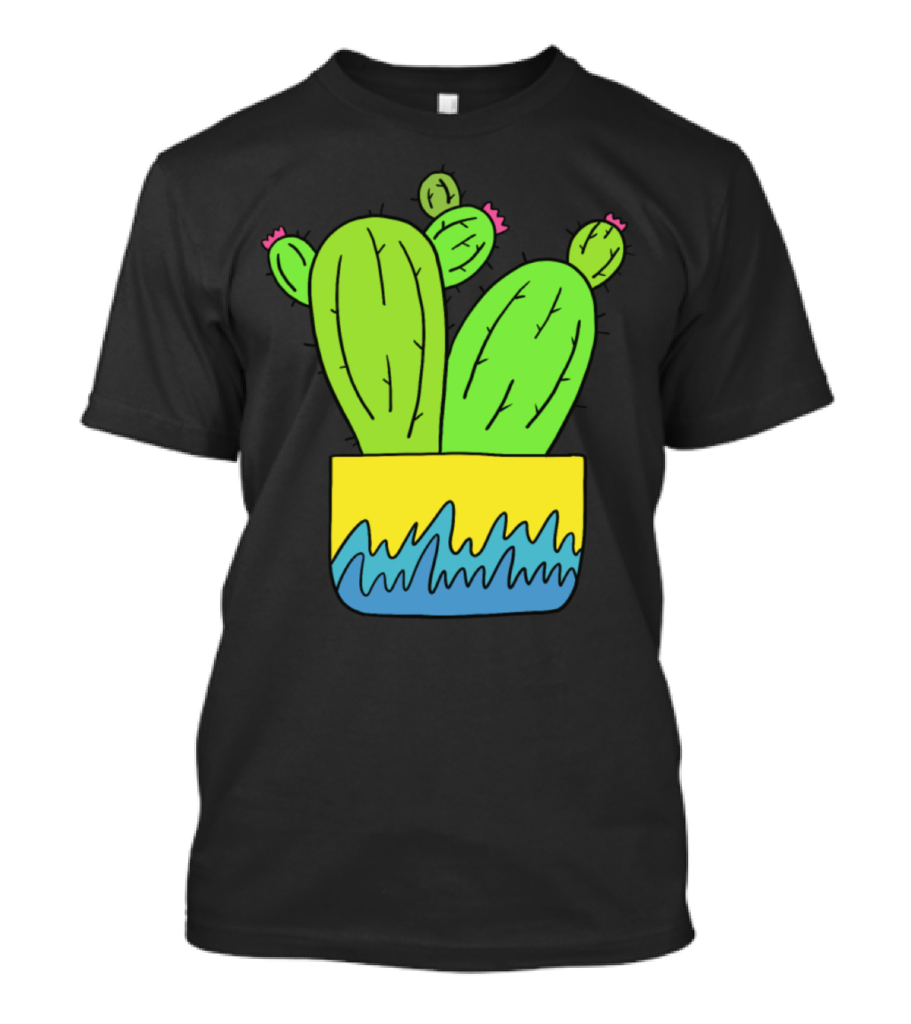 Grown Apart Cactus Vibrant Pot T-Shirt