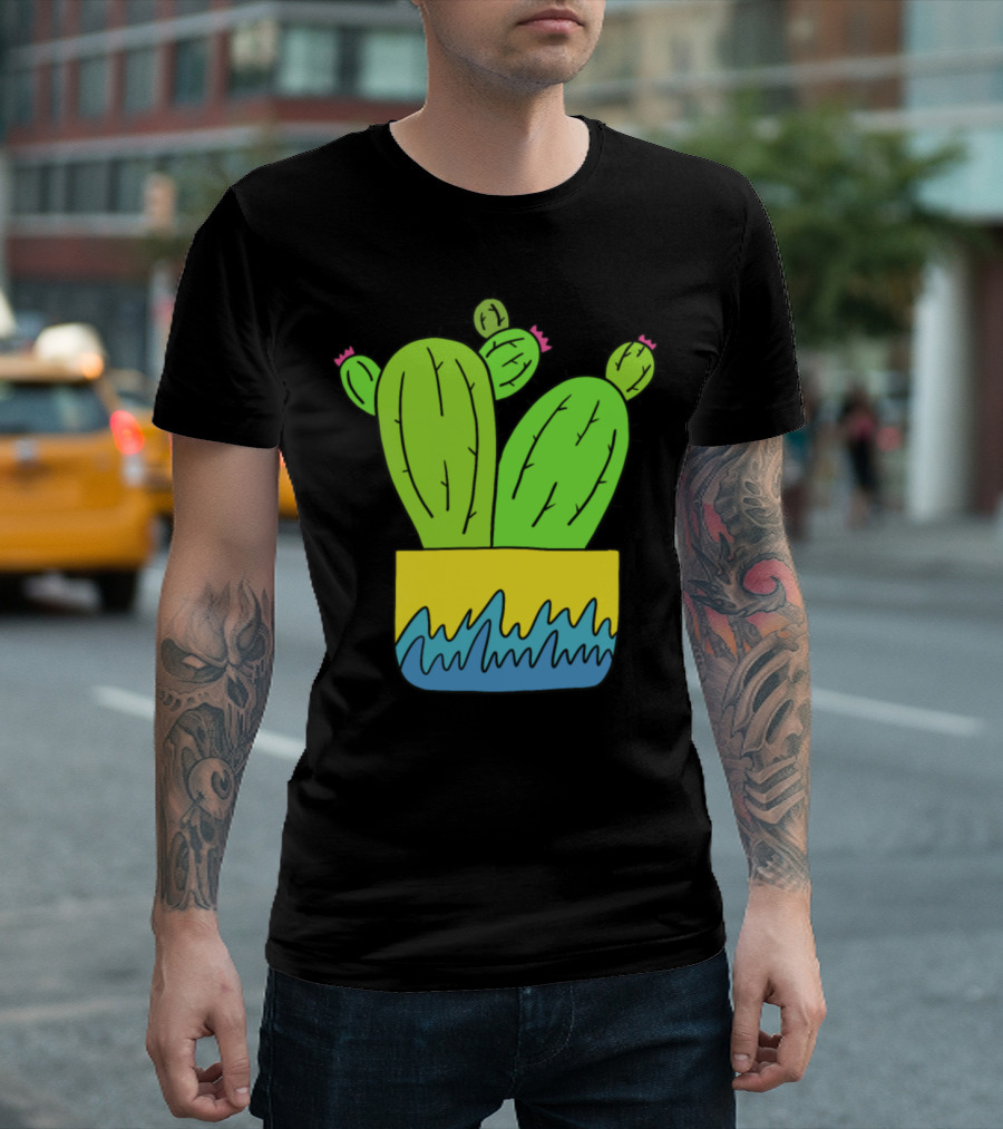 Grown Apart Cactus Vibrant Pot T-Shirt