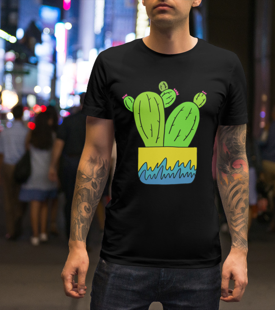 Grown Apart Cactus Vibrant Pot T-Shirt