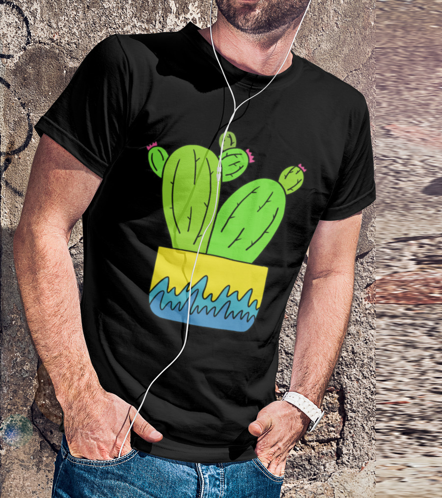 Grown Apart Cactus Vibrant Pot T-Shirt