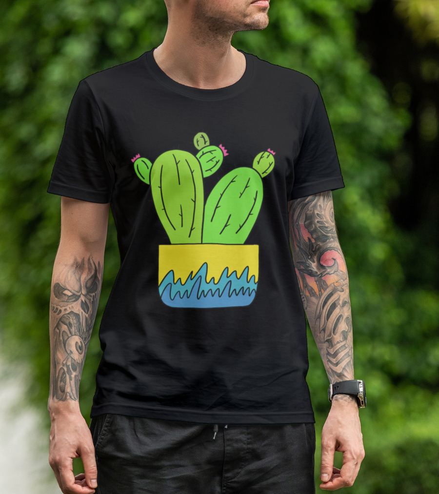 Grown Apart Cactus Vibrant Pot T-Shirt