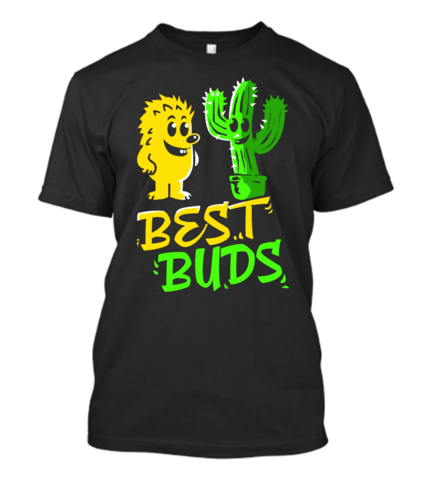 Best Buds Hedgehog Retro 70s Vintage Animal Lover Y0 T-Shirt