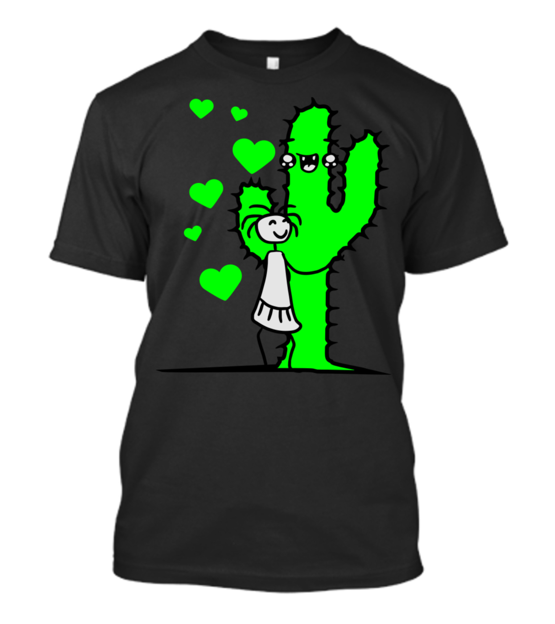 Hug Hug Hugs Cactus Hugz Cute Girls Women Sweet Hearts T-Shirt