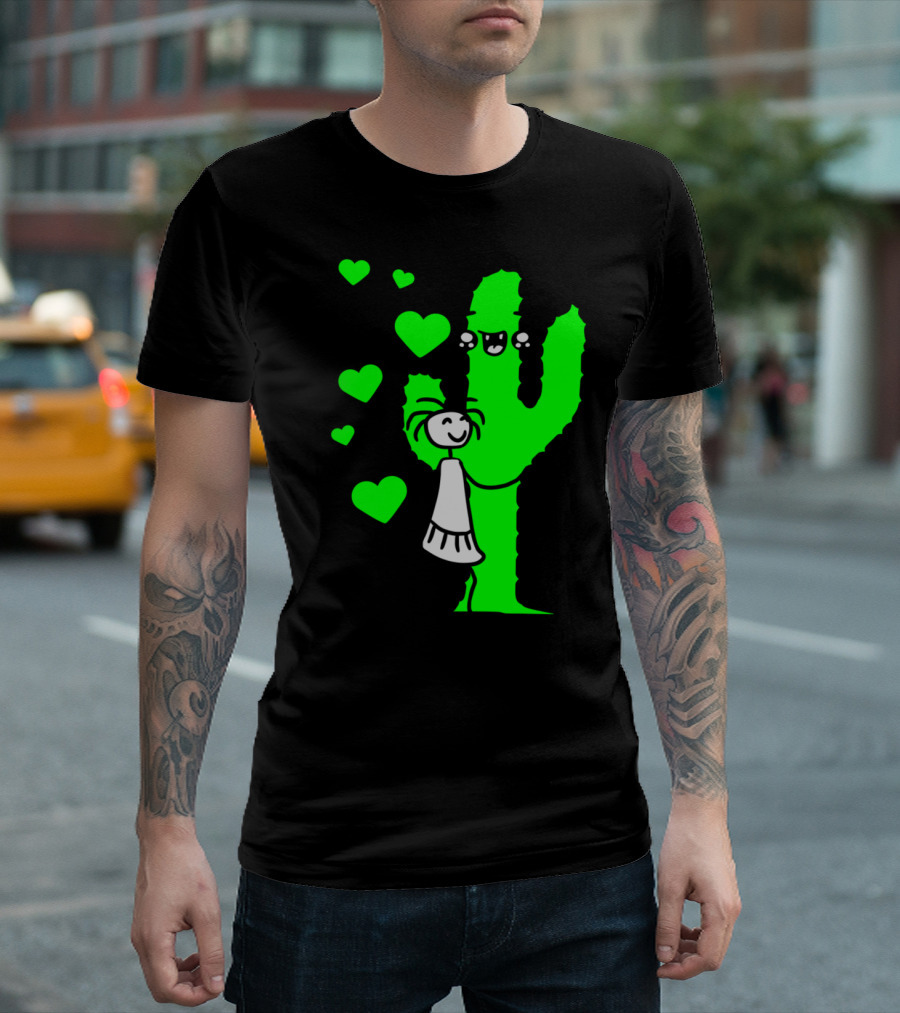 Hug Hug Hugs Cactus Hugz Cute Girls Women Sweet Hearts T-Shirt