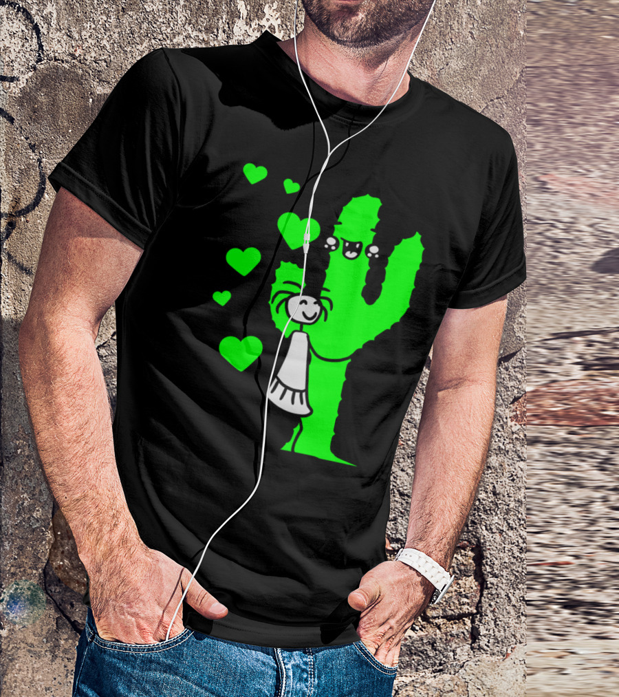 Hug Hug Hugs Cactus Hugz Cute Girls Women Sweet Hearts T-Shirt