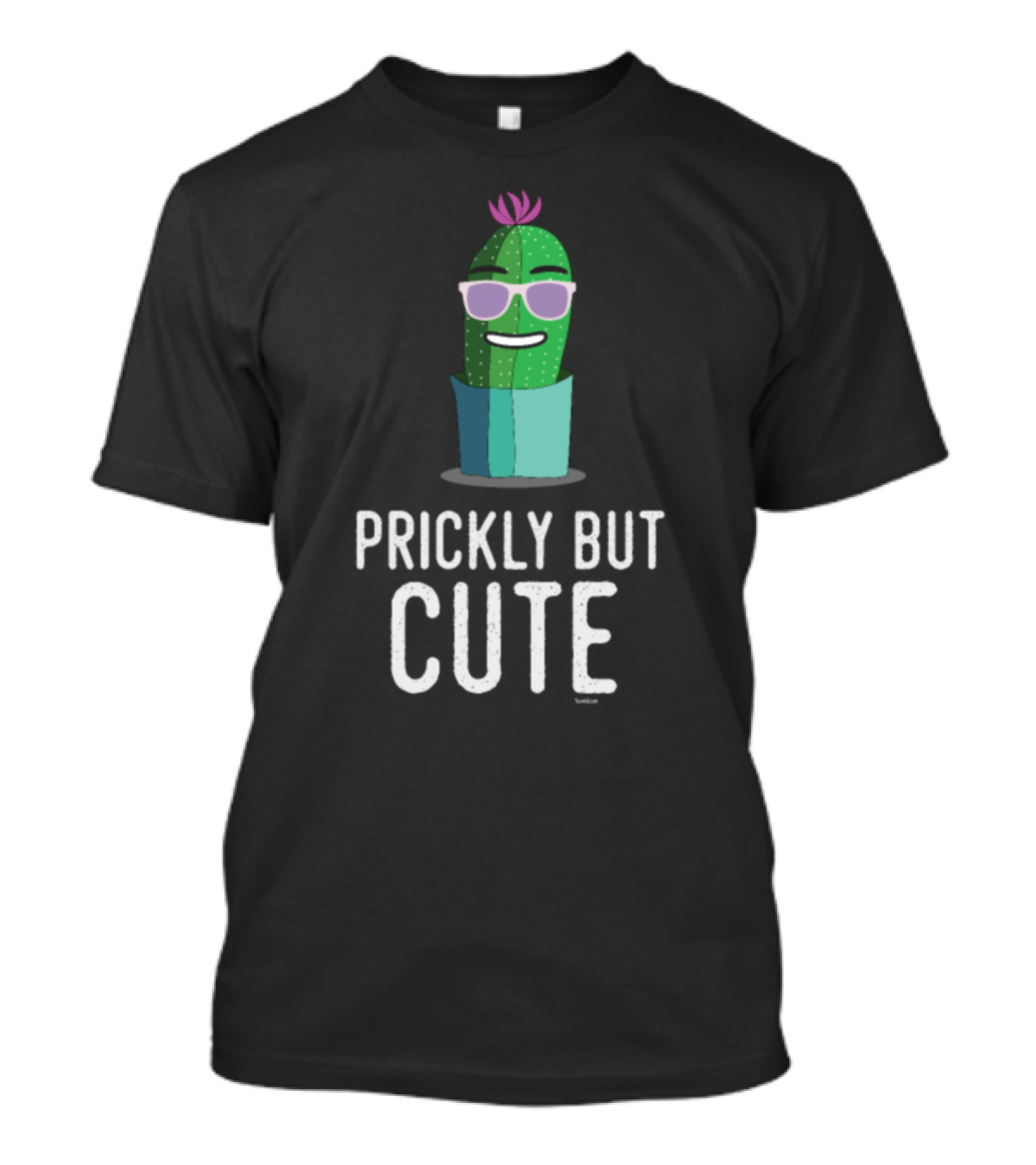 Prickly But Cute Funny Cactus Cacti Spiny With Sunglasses And Smile T-Shirt