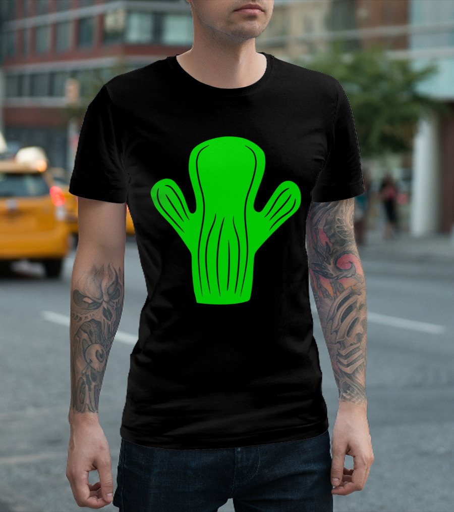 Small Green Cute Cactus Desert Embrace T-Shirt