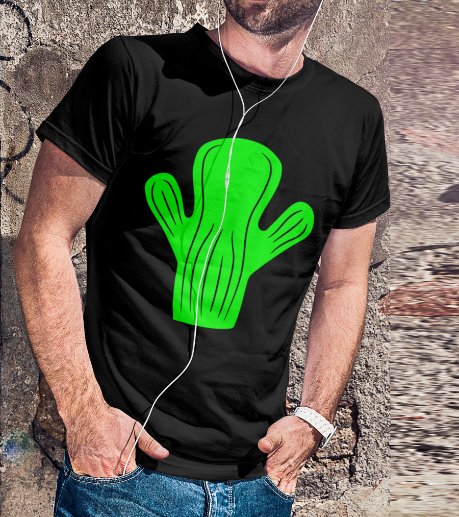Small Green Cute Cactus Desert Embrace T-Shirt