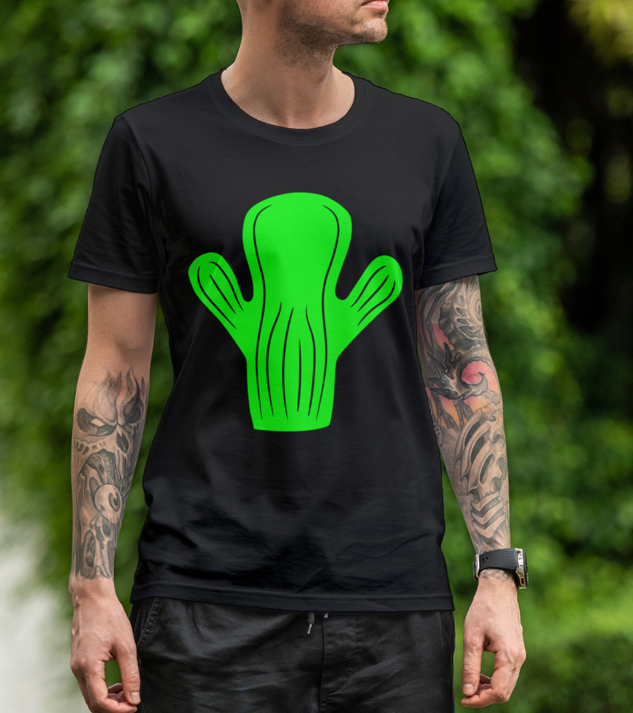 Small Green Cute Cactus Desert Embrace T-Shirt