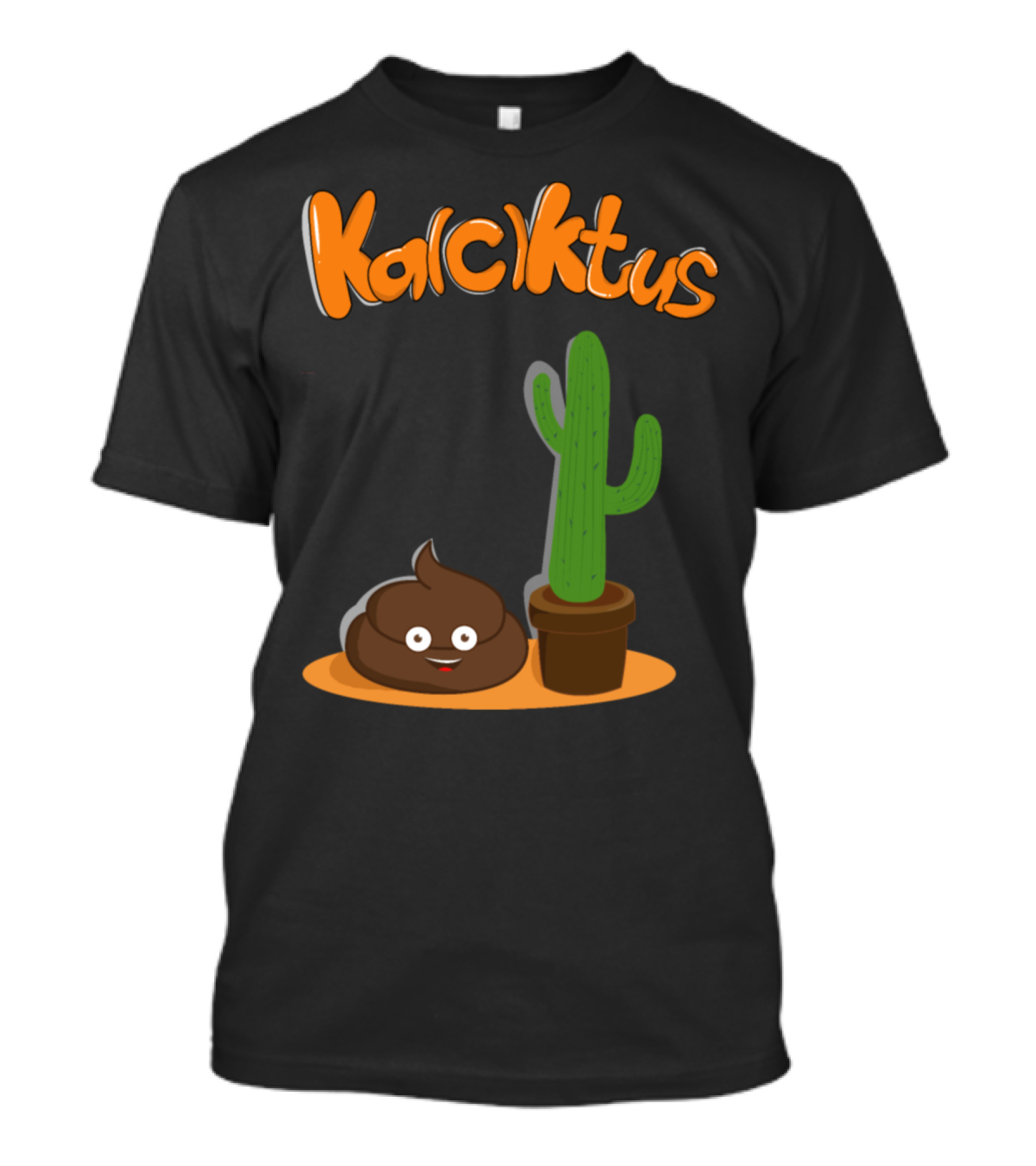 KalCktus Poop Emoji And Cactus Combo T-Shirt