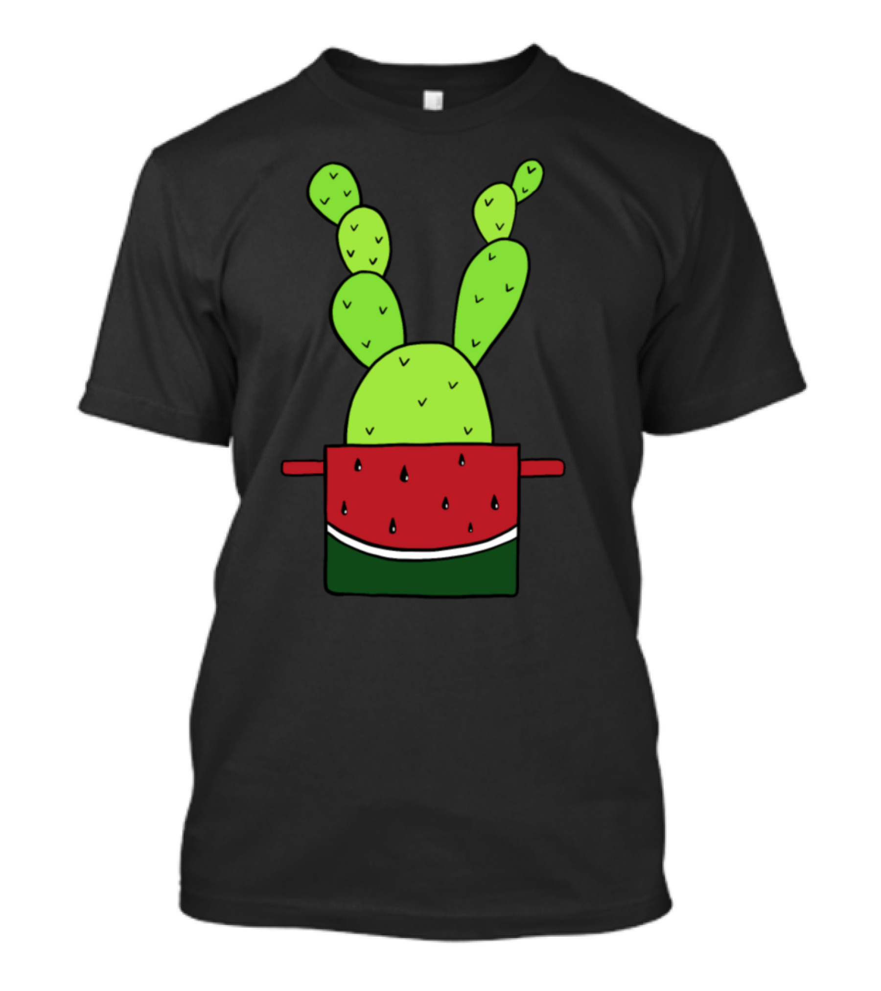 Watermelon Cactus Pot T-Shirt