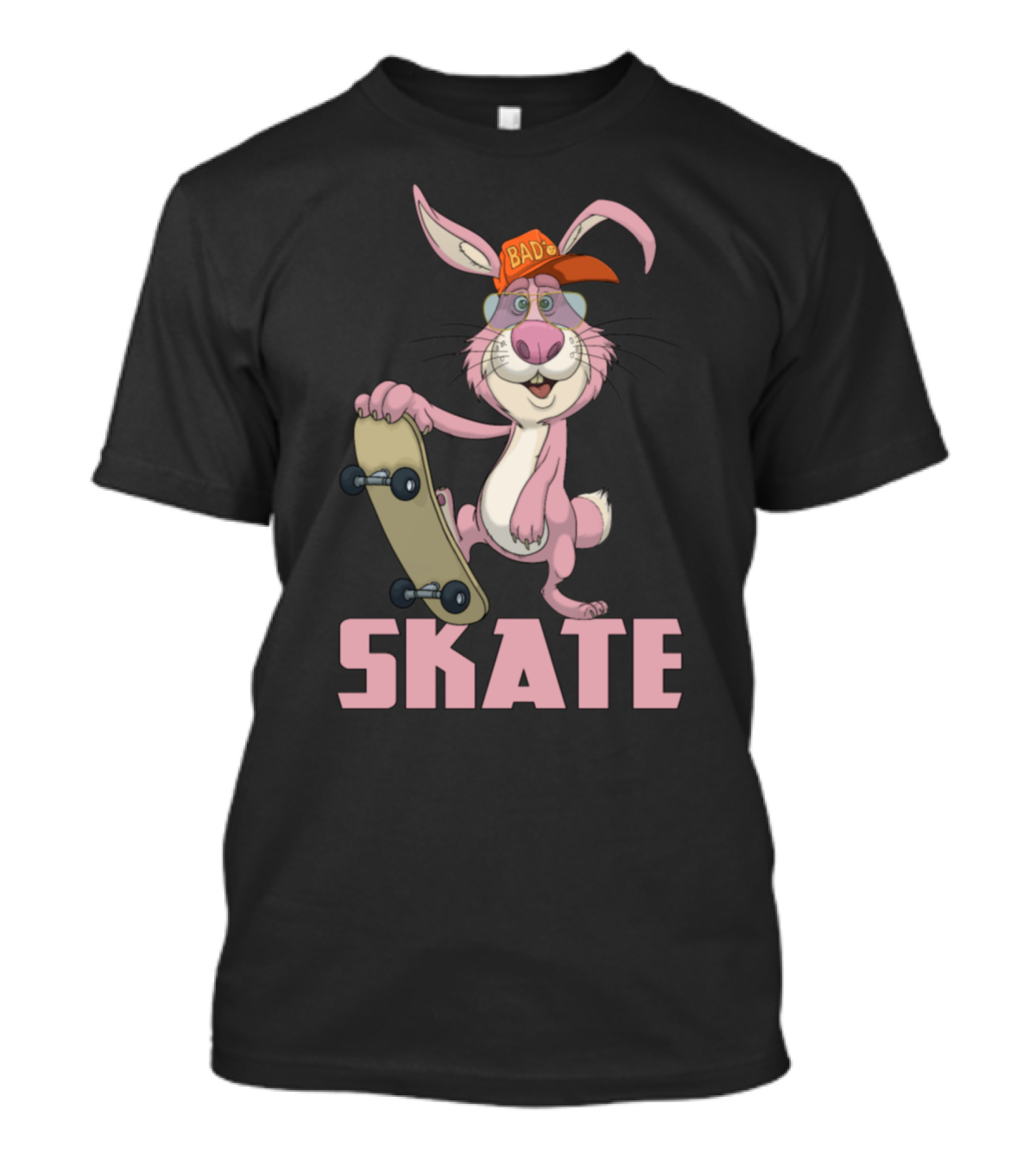 Bad Cap Skate Bunny Skateboarding Rabbit Skate T-Shirt